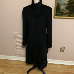 Super Nice Liliana Castellanos Bolivian Designer Baby Alpaca coat bell sleeves